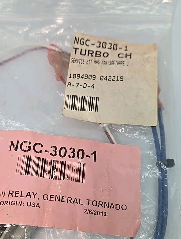 Turbochef NGC-3030-1 FAN RELAY SOFTWARE UPDATE