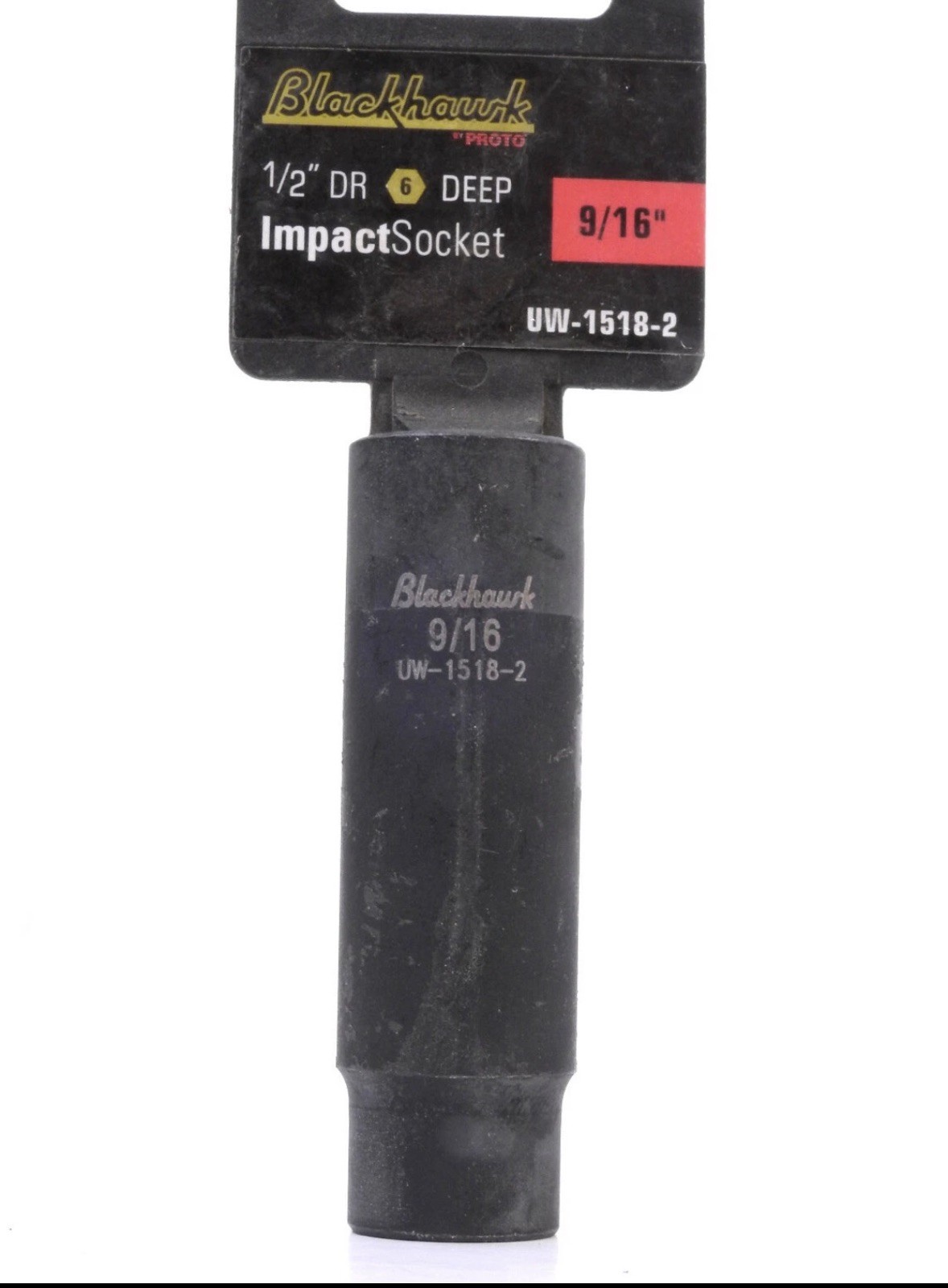 NEW Blackhawk Proto UW-1518-2 9/16″ Deep Length Impact Socket, 1/2″ Dr, 6Pt