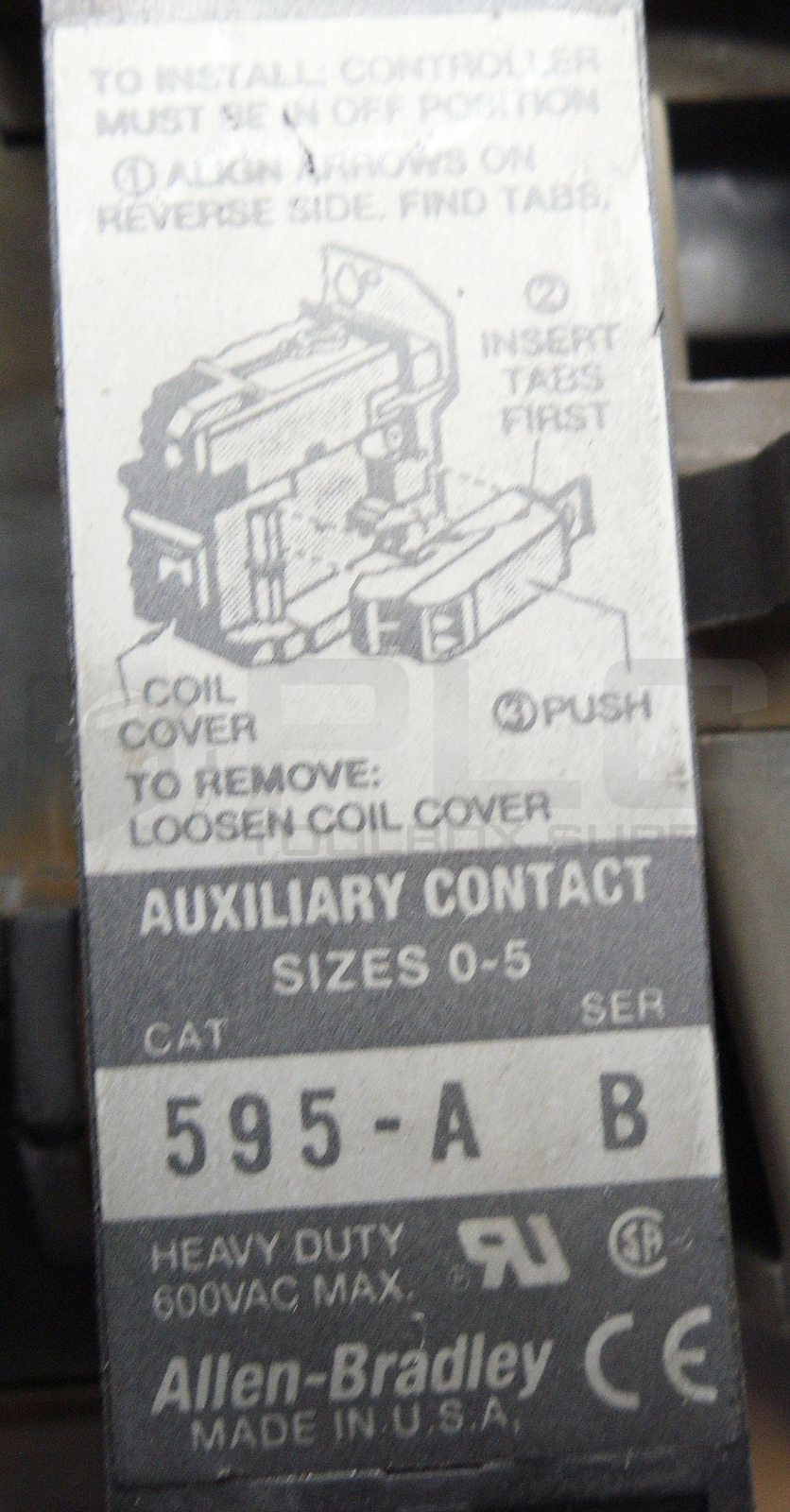 ALLEN BRADLEY 509-BOD-17 /B STARTER W/ 42185-800-01 W/ CB236 W/ 595-A /B