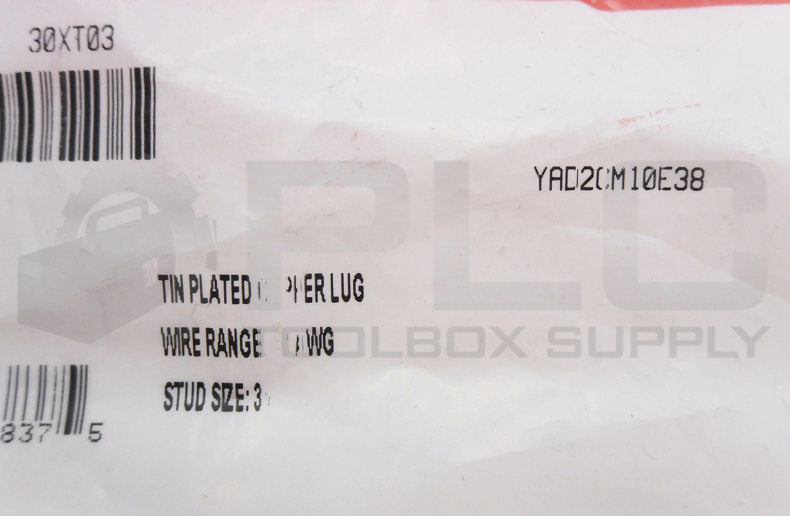 LOT OF 10 NEW BURNDY YAD2CM10E38 ONE HOLE LUG COMPRESS CONTACT (2 BAGS OF 5)