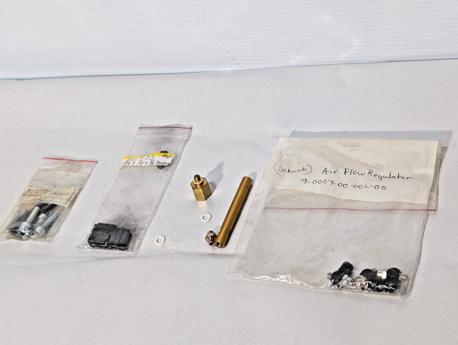 Lot of Small Mechanical Parts, Motor Brushes, Schunck Air Flow Regulator, More