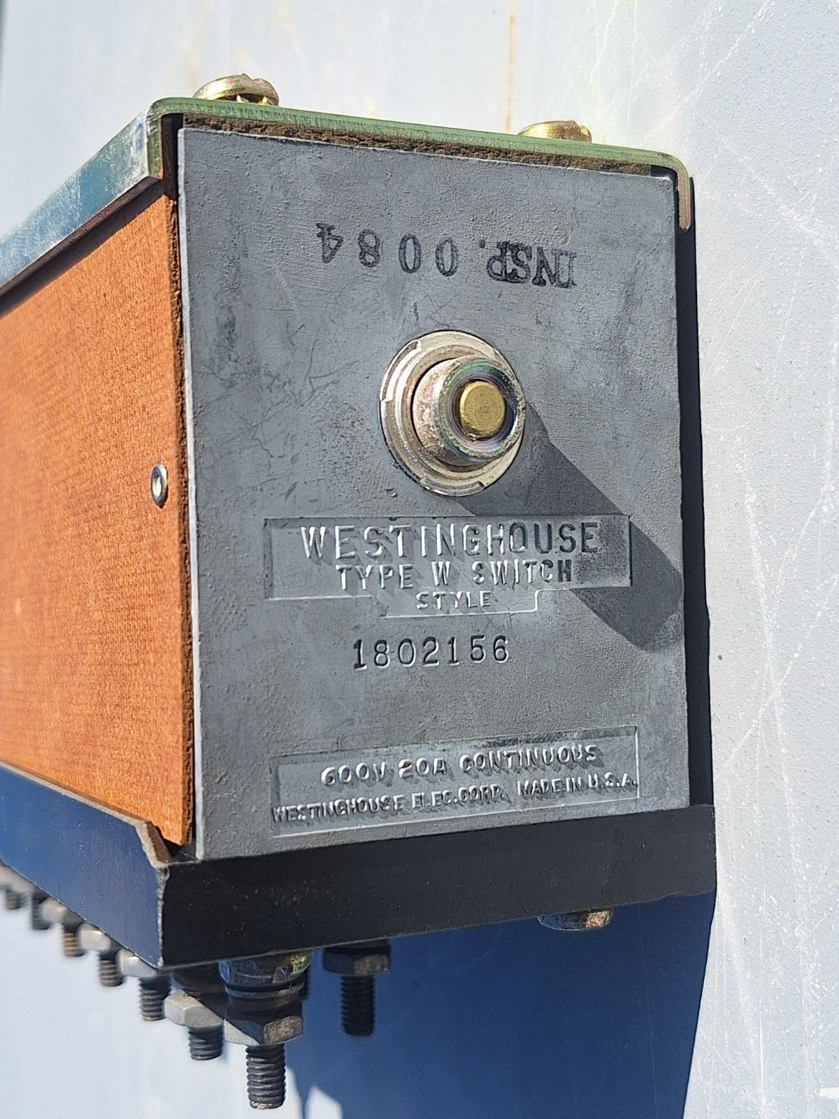 WESTINGHOUSE/ELECTROSWITCH 1802 156 TYPE W CONTROL SWITCH VOLTMETER 1802156