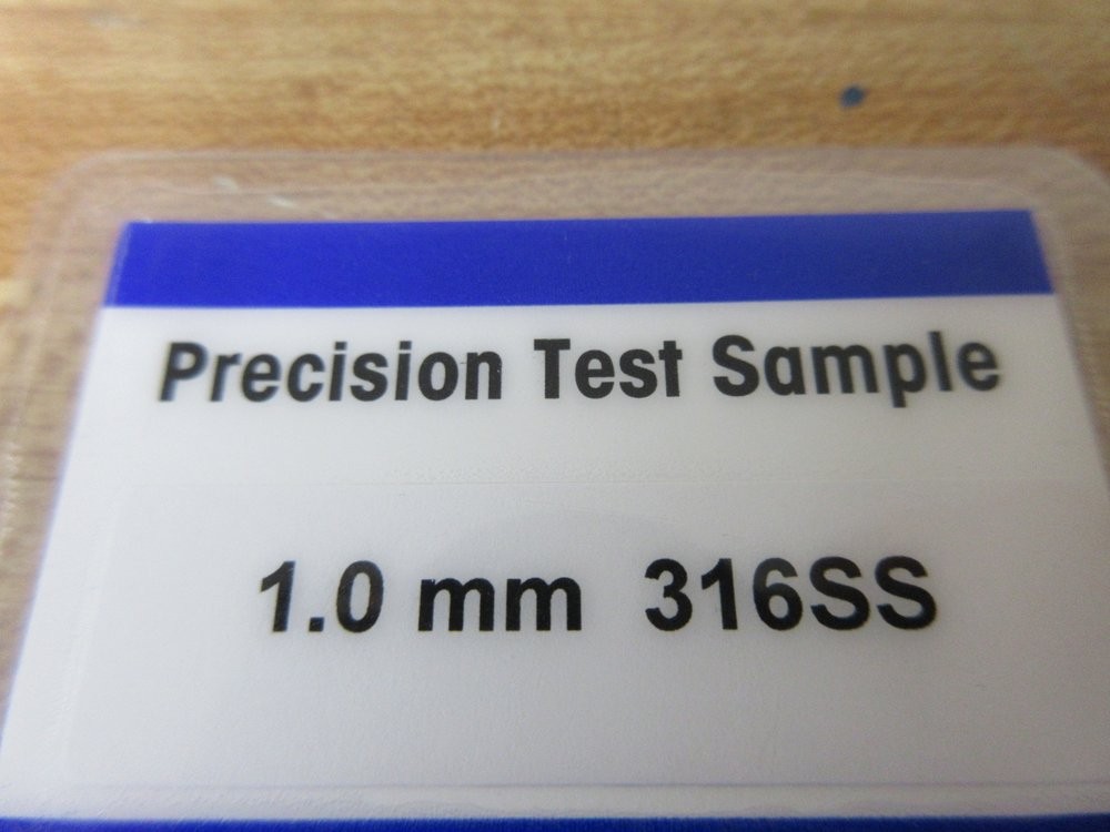 Mettler Toledo 1.0MM 316SS Safeline Metal Detection Test Card TC1 (Pack of 2)