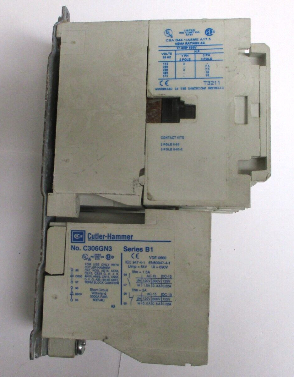 CUTLER HAMMER , C320KGS1 , C306N3 , T3211 , CLEAN – USED