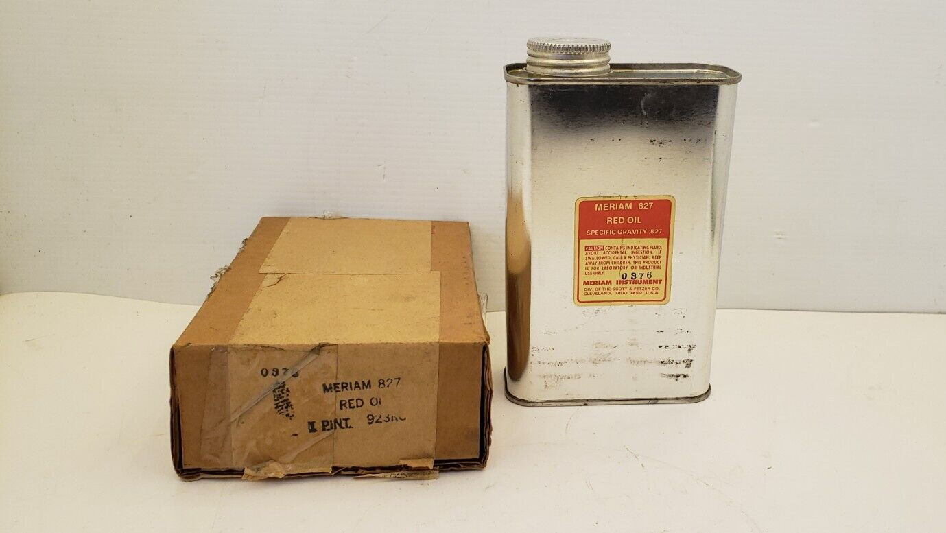 MERIAM 923RO-2 RED OIL, 1 PINT, 827, NIB