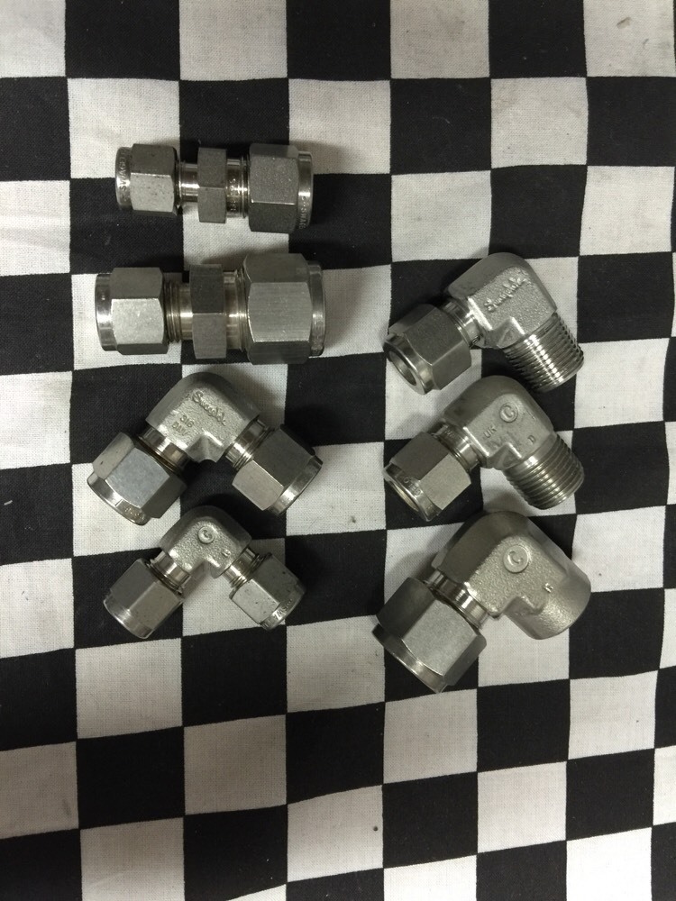 7x SWAGELOK SS-600-6-4 SS-810-6-6 SS-400-9 SS-600-9 SS-600-2-6 SS-600-8-4 #ZP8