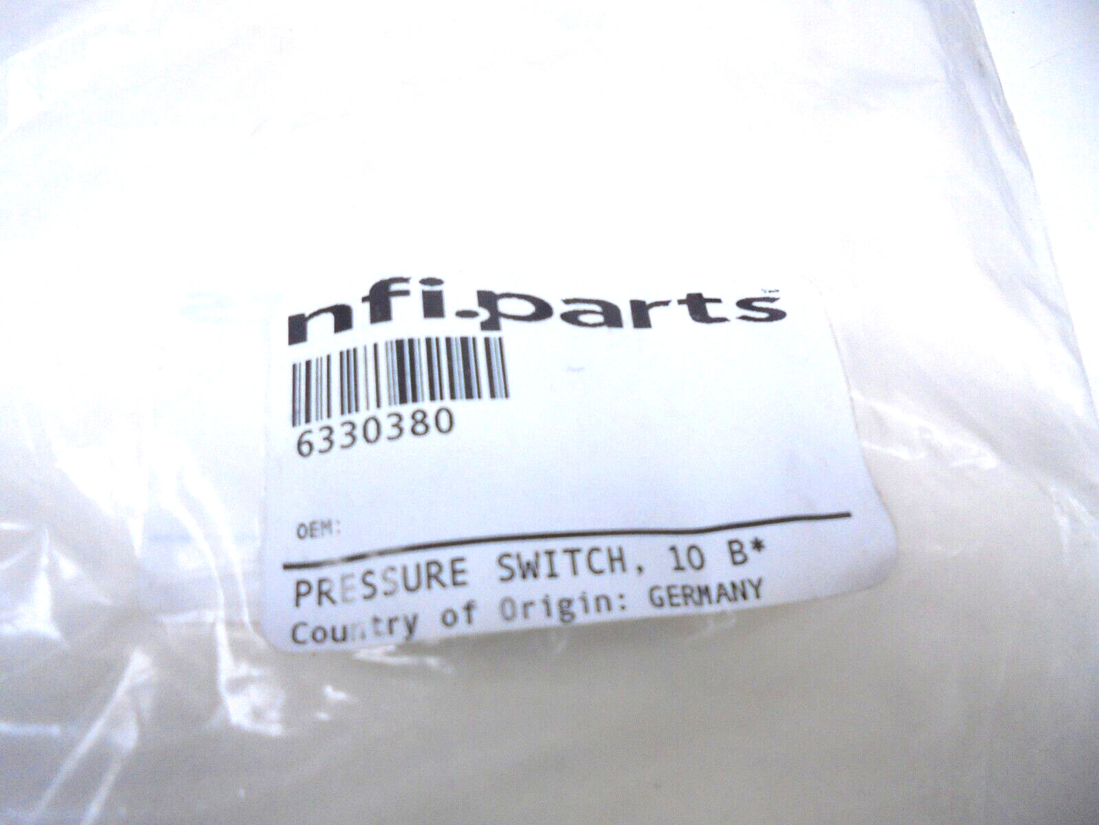 Suco 166408031031 Pressure Switch New Flyer 6330380