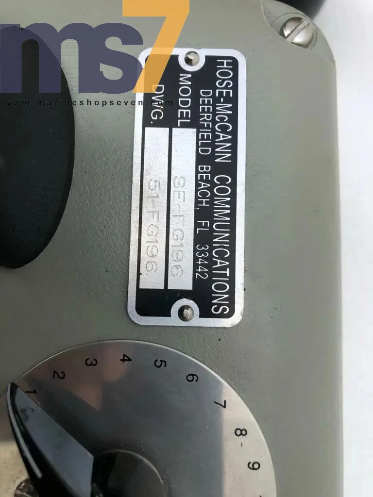 HOSE MACCANN COMMUNICATIONS SE-FG196 SOUND POWERED TELEPHONE WITH BELL