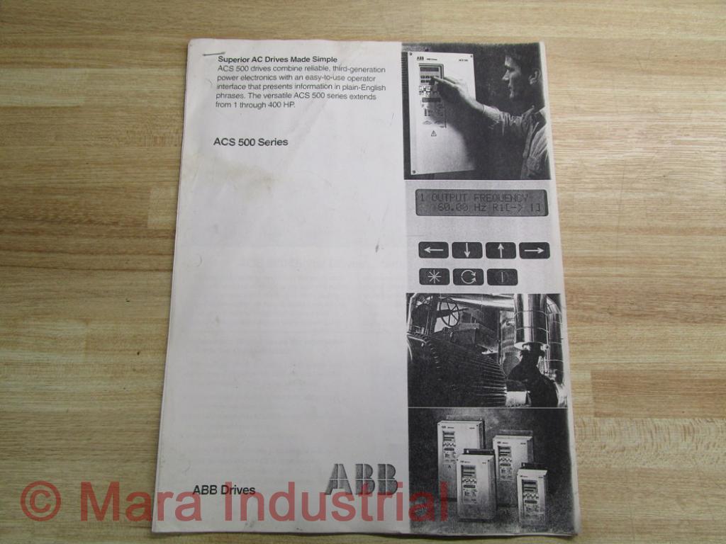 ABB ACS500-01B Instruction Manual For ACS 500