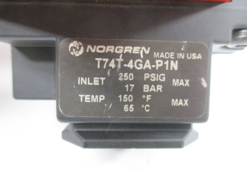 NORGREN T74T-4GA-P1N 250PSI 150’F NSNP