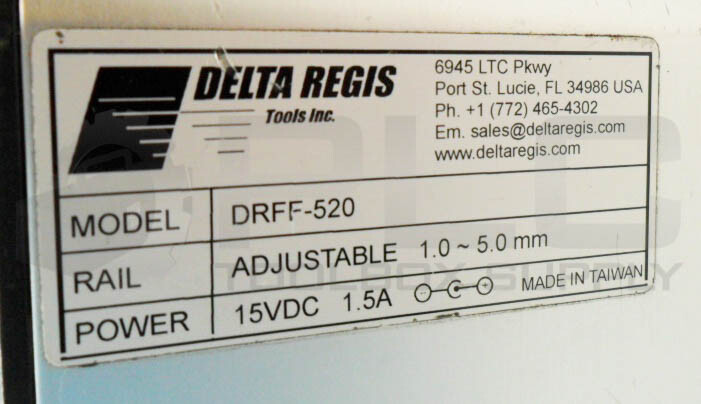 DELTA REGIS DRFF-520 PRECISION SCREW FEEDER 1.0-5.0MM 15VDC 1.5A