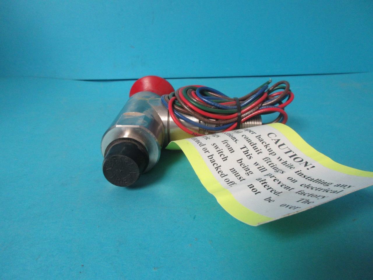RUELCO ELECTRIC SAND PROBE RELAY MODEL 1SE3-SR13C 3″ SCH 80 C.S. PROBE RED KNOB