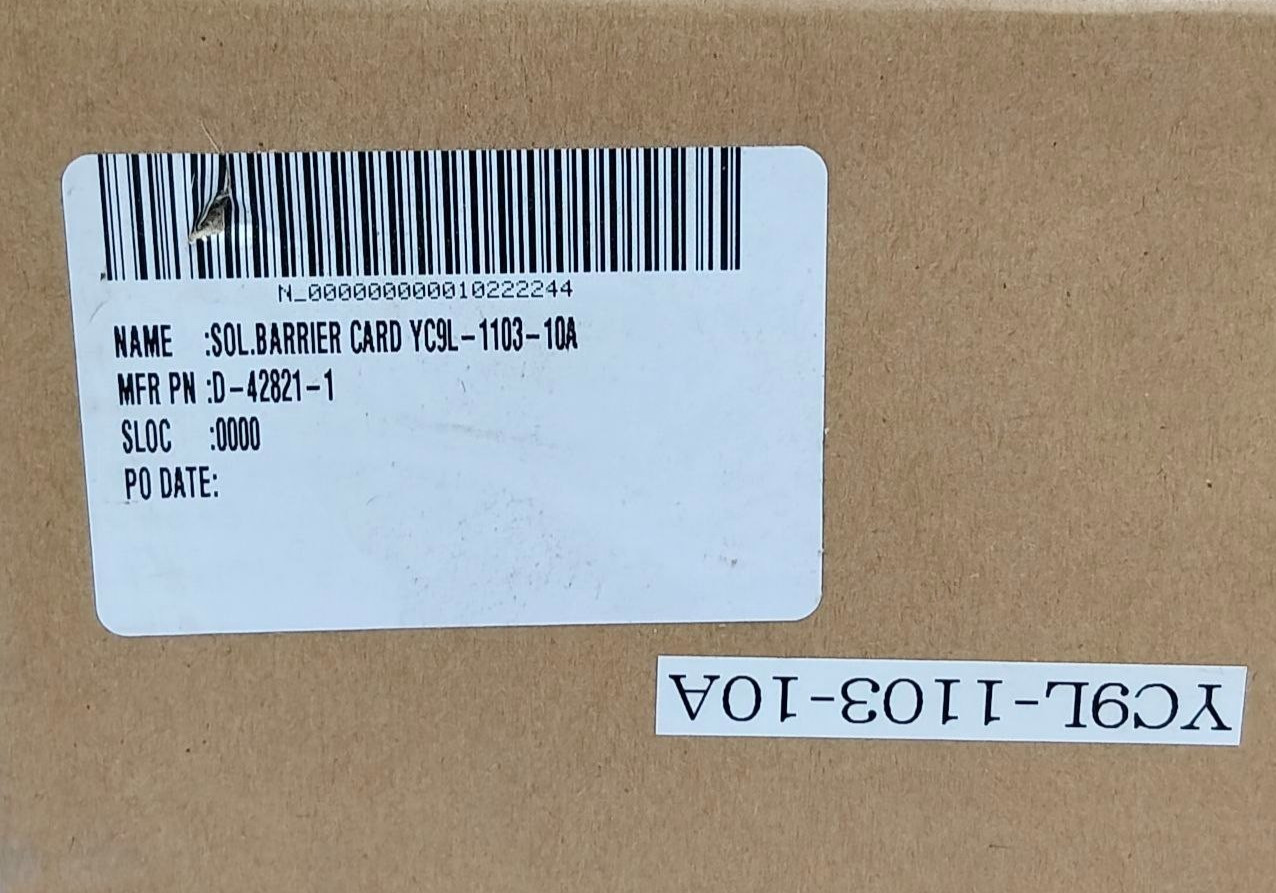Yuken YC9L-1103-10A Sol Barrier PCB Card D-42821-1 (Unused New)