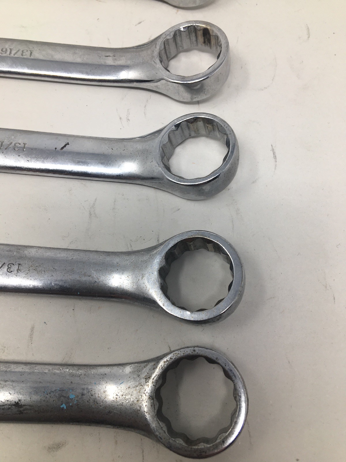 Lot Of 8 Urrea 1226, 12-point Combination Open/Box End Wrenches, All Are 13/16″