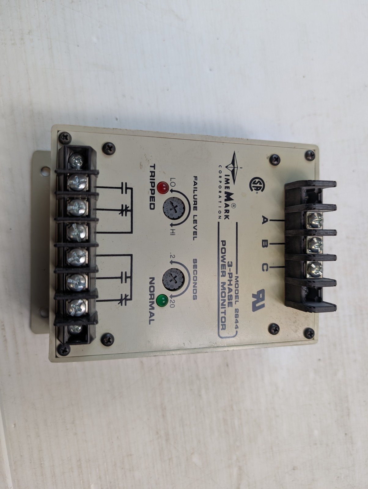 TIME MARK MODEL A2644 Power Monitor 120VAC 30/60HZ