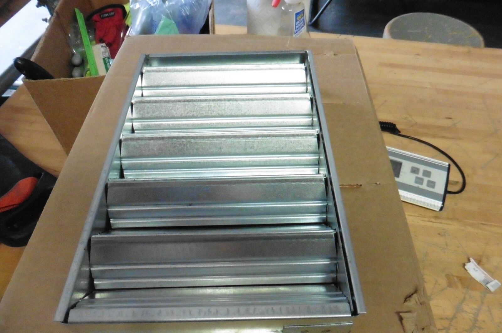 One Krueger louver Grill 12×8 baffle LOBD metal HVAC