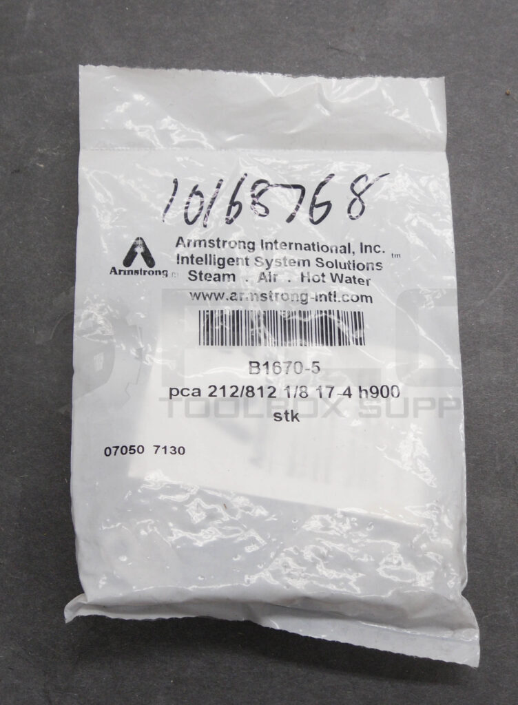 SEALED NEW ARMSTRONG B1670-5 BUCKET MECHANISM & SEAT PCA212/812 1/8 17-4 H900