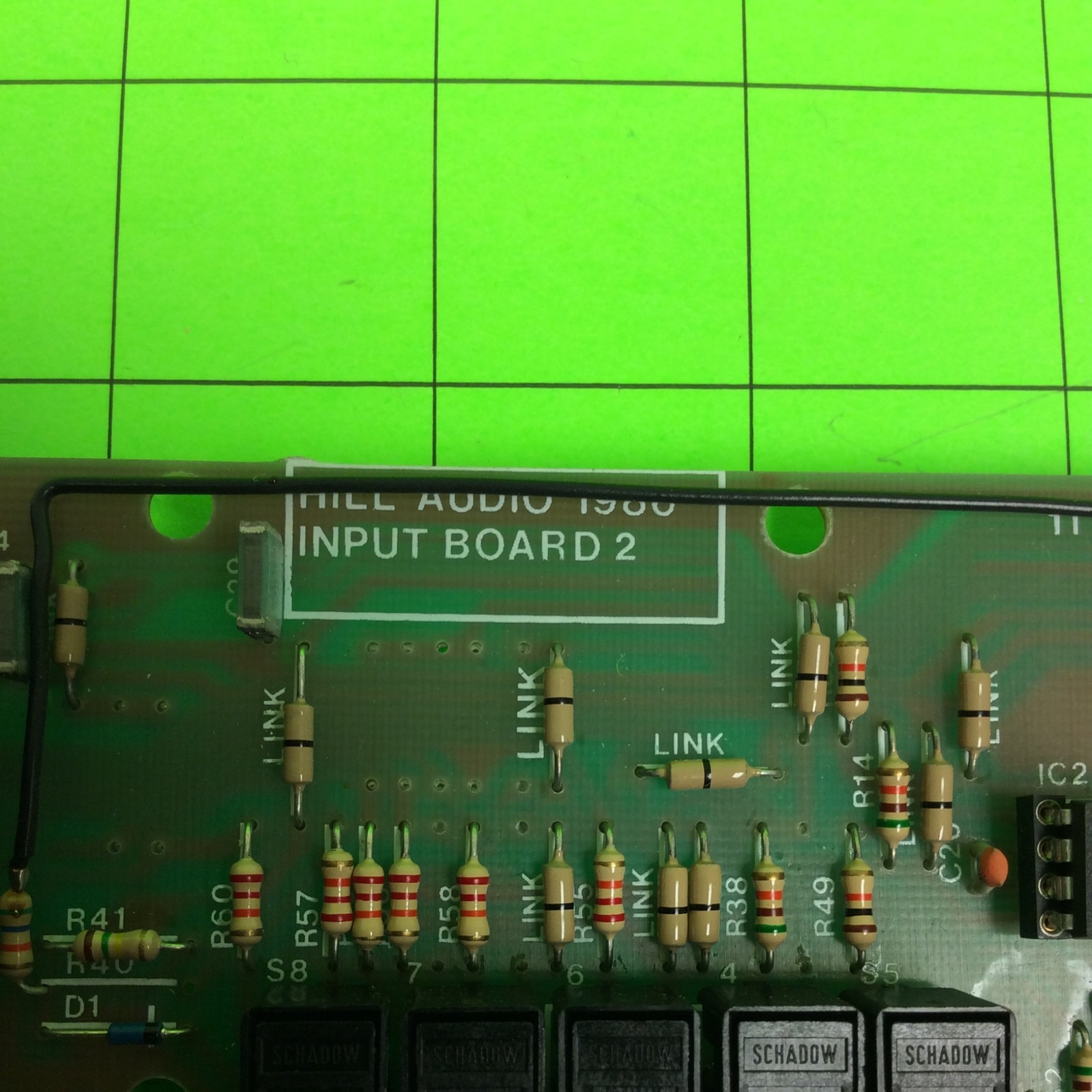 Hill MM1X Audio Mixer Input Board 2 Board (3 Port W/Aux)