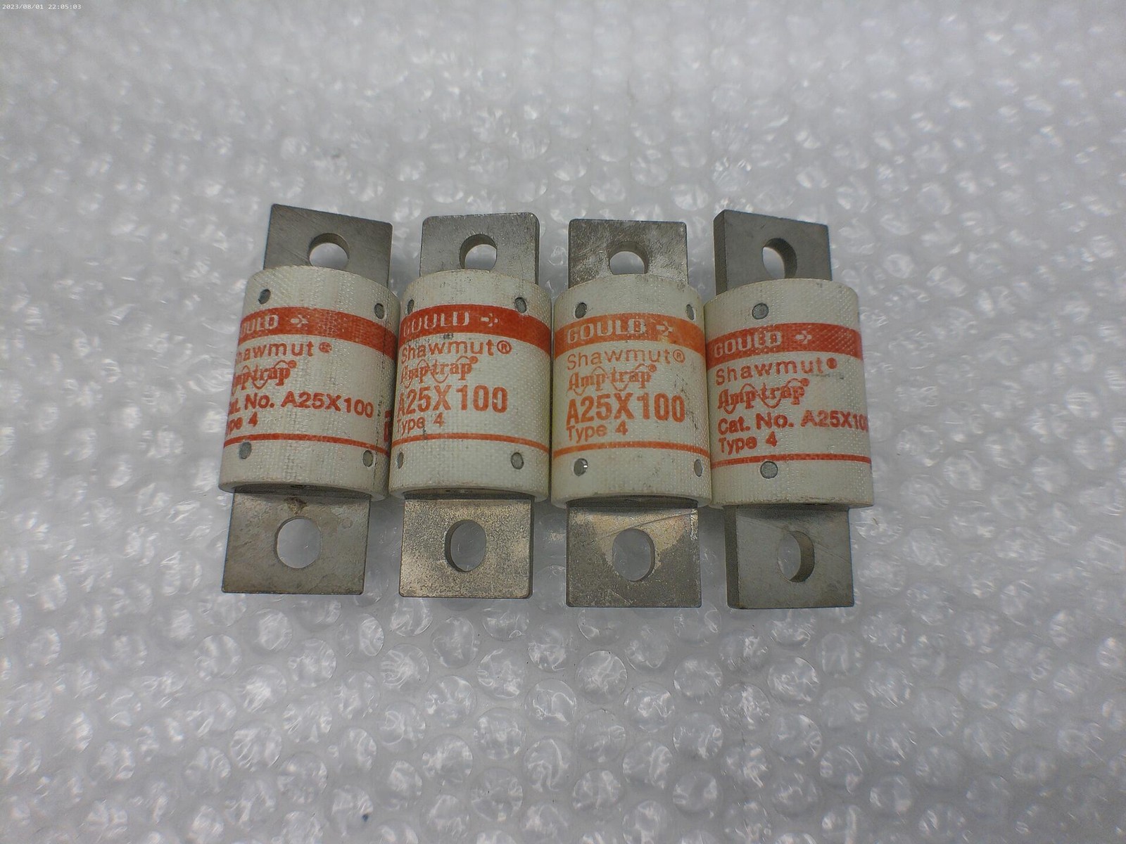GOULD SHAMUT A25X100 FUSE LOT OF 4 NSNP