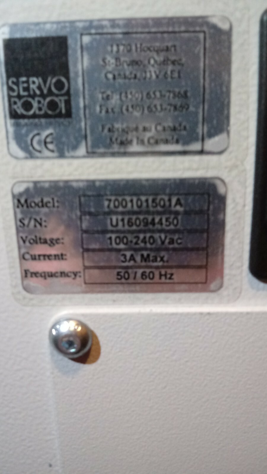 New Servo Robot 10050310 1.31 Card Board PLC