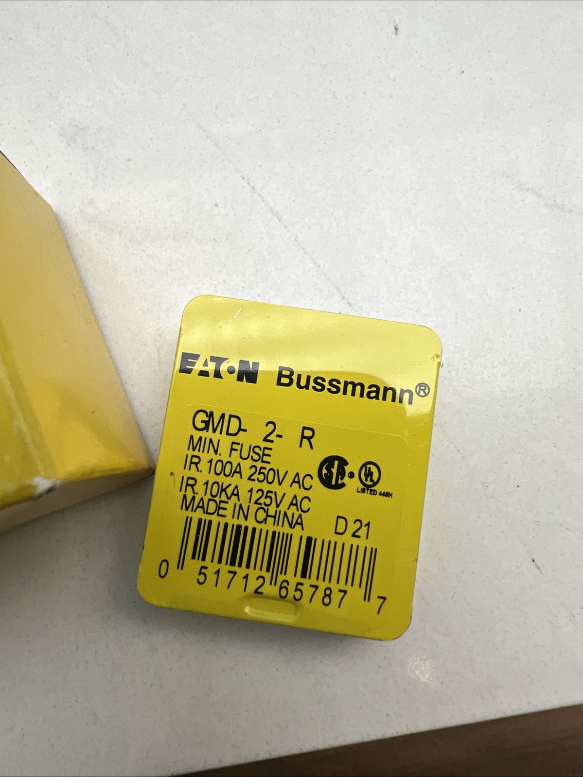 NEW BUSS GMD-2-R FUSE 2AMP 250V T-LAG GLASS 10 Cases Of 5