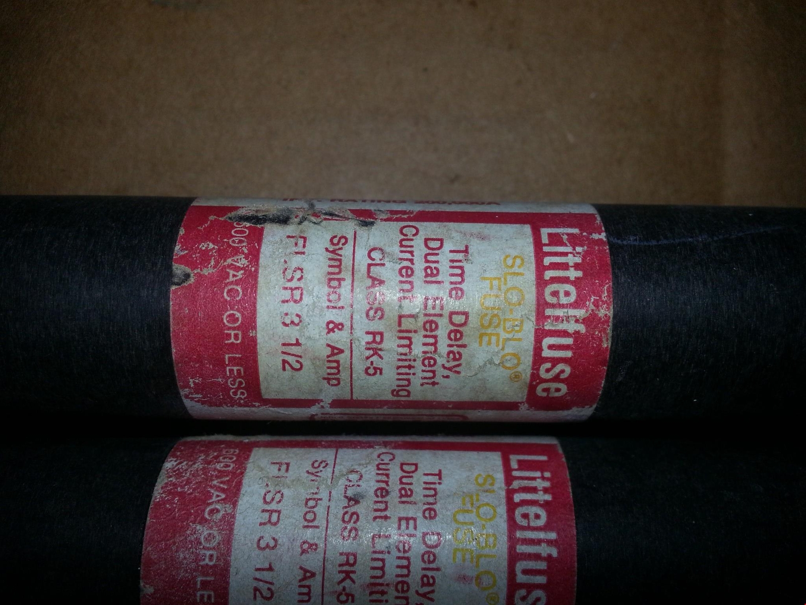 LITTLEFUSE SLO-BLO FUSE RK-5 FLSR 3 1/2 600VAC