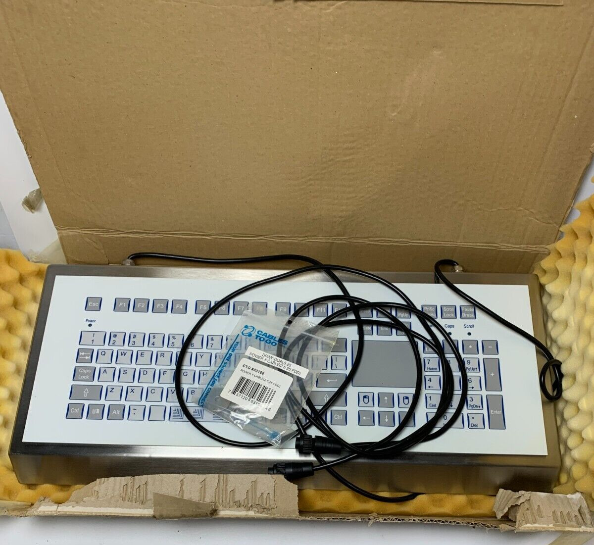 INDUKEY KS07246 Industrial Keypad with bulkhead connectors