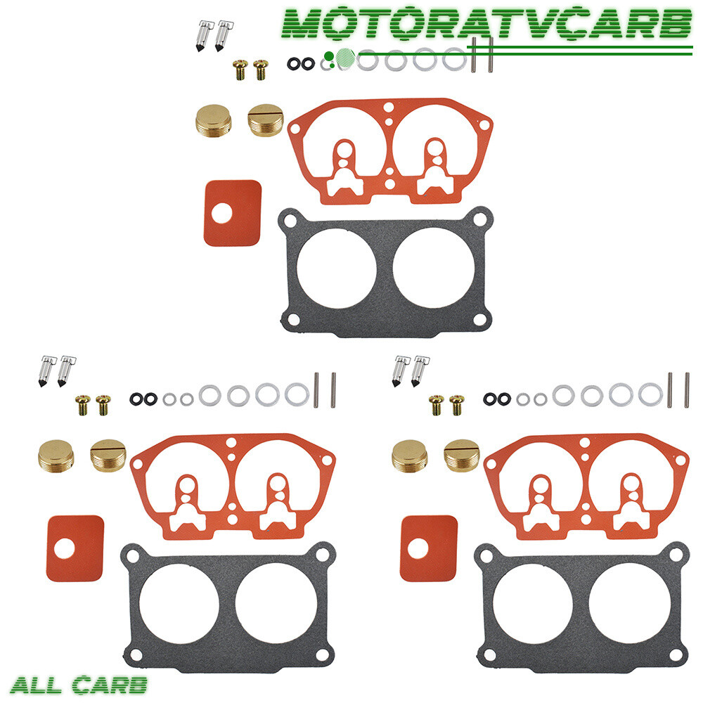 ALL-CARB 3 Pcs Carburetor Rebuild Kit For Yamaha 150 175 200 225 HP 86-95