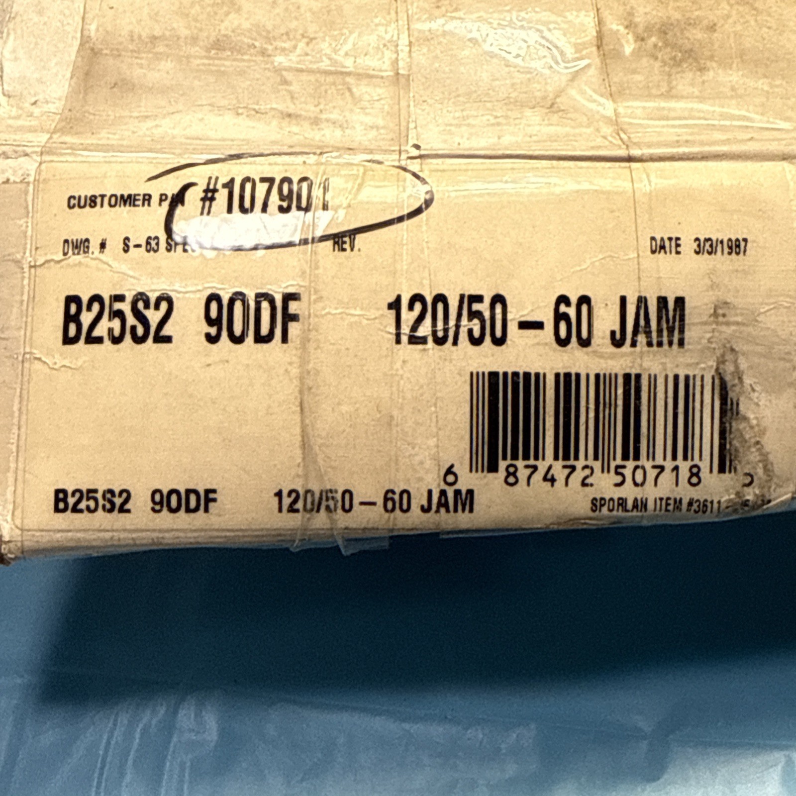 Sporlan B25S2 90DF 120/50-60 JAM 120V 15W