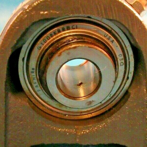 Fafnir RAS1/2, 2-Bolt Pillow Block, Eccentric Collar, Insert=G1008KRRBC1