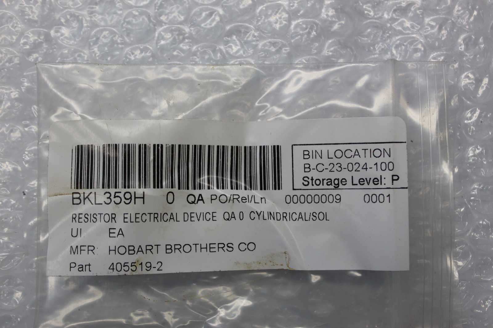 HOBART BROTHERS 405519-2 RESISTOR NSNP