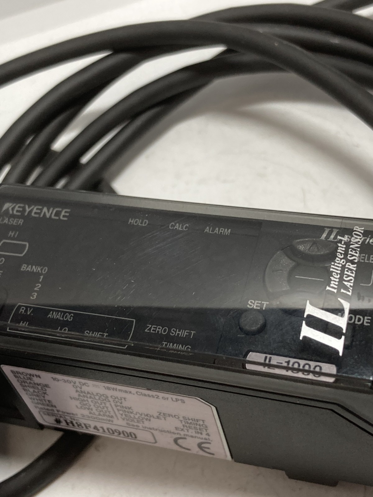 KEYENCE IL-1000 AMPLIFIER UNIT DIN-RAIL MOUNT TYPE 10-30VDC 18W MAX