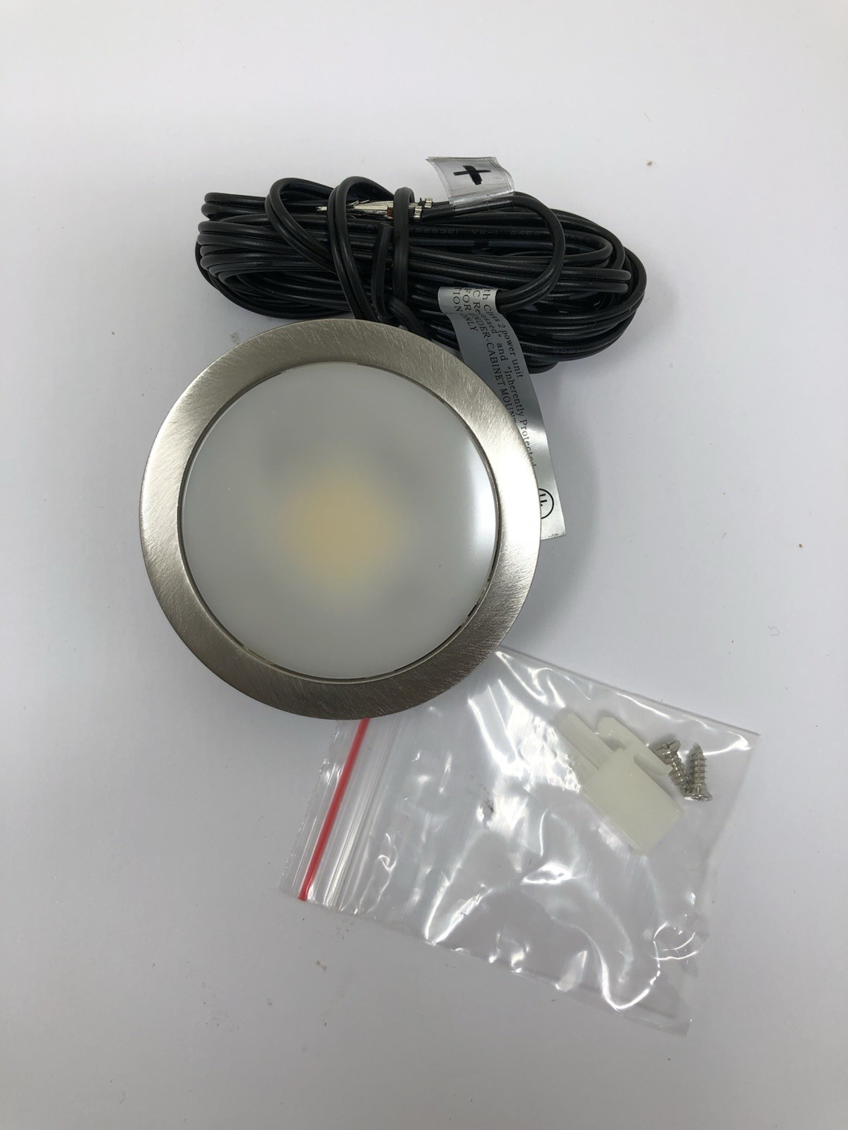 L-POC-3LEDSFR-CNI-1 3Watt Tresco LED Puck Light Nickel 5000K