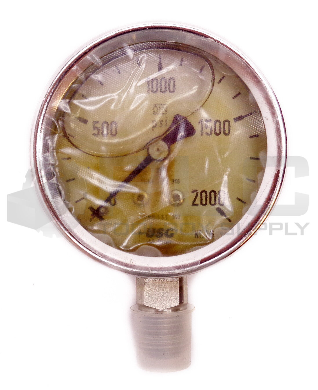 NEW AMETEK / USG 5ZR15 PRESSURE GAUGE 0-2000PSI 656245AA4CD3B0G