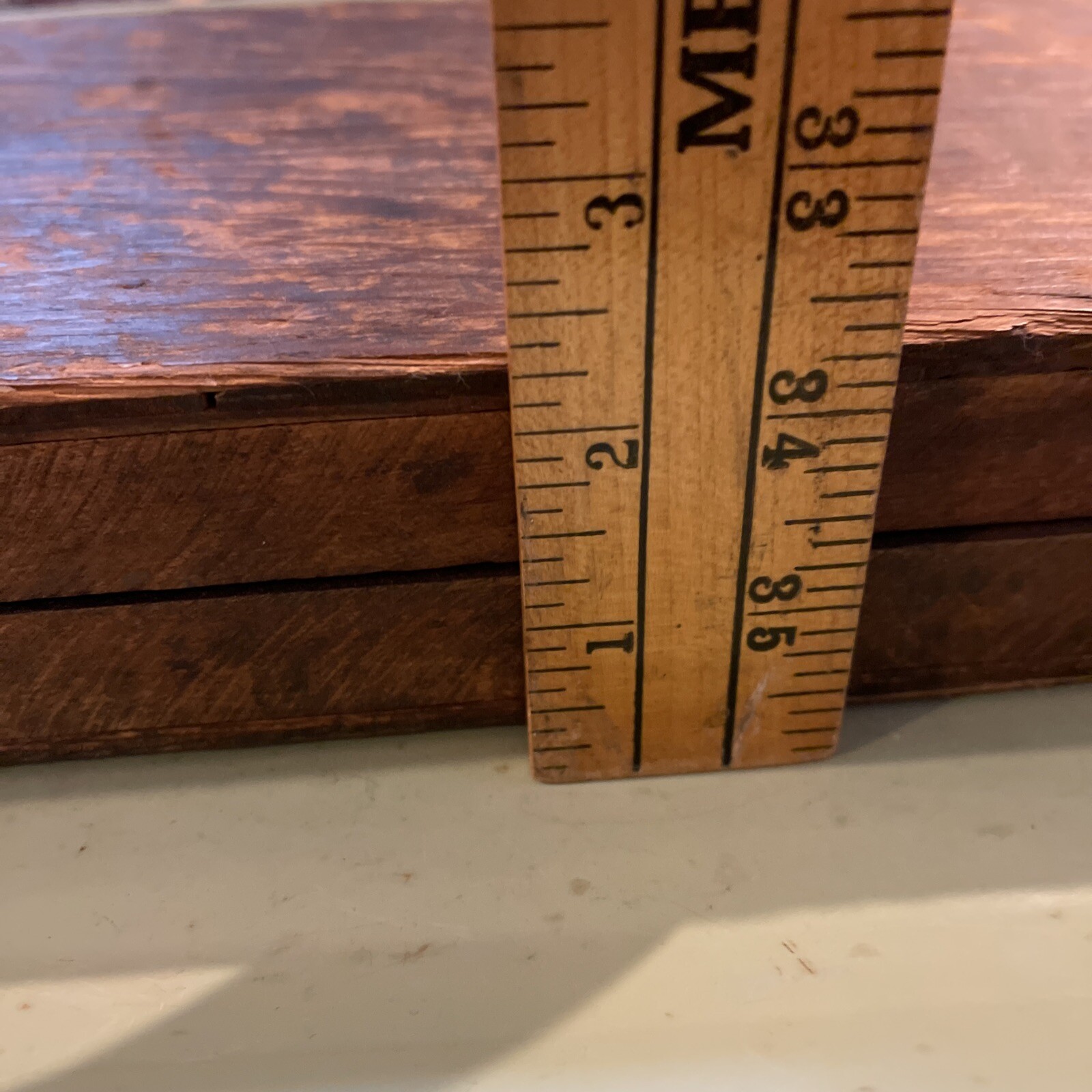 Vintage Meriam Instrument Co. 15″ Standard Cleanout Manometer in wooden box