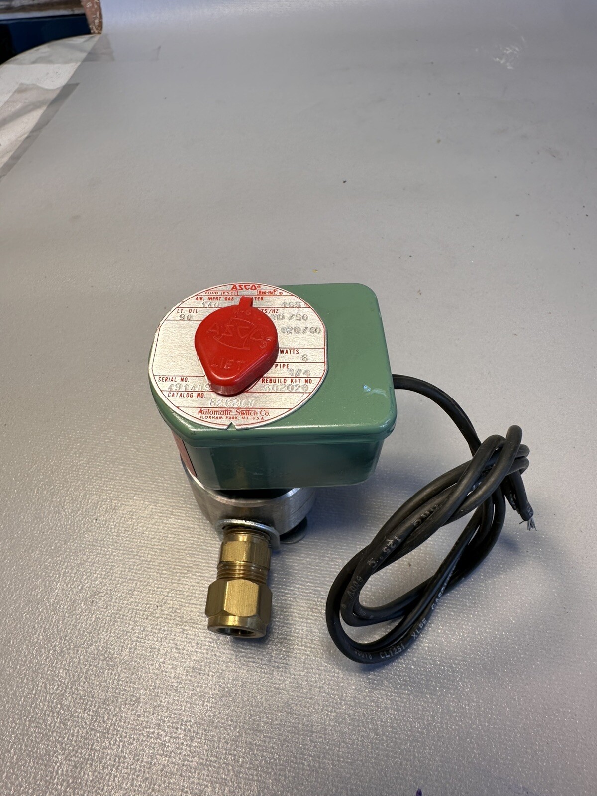 ASCO 8262C7 2 WAY DIRECT ACTING SOLENOID VALVE