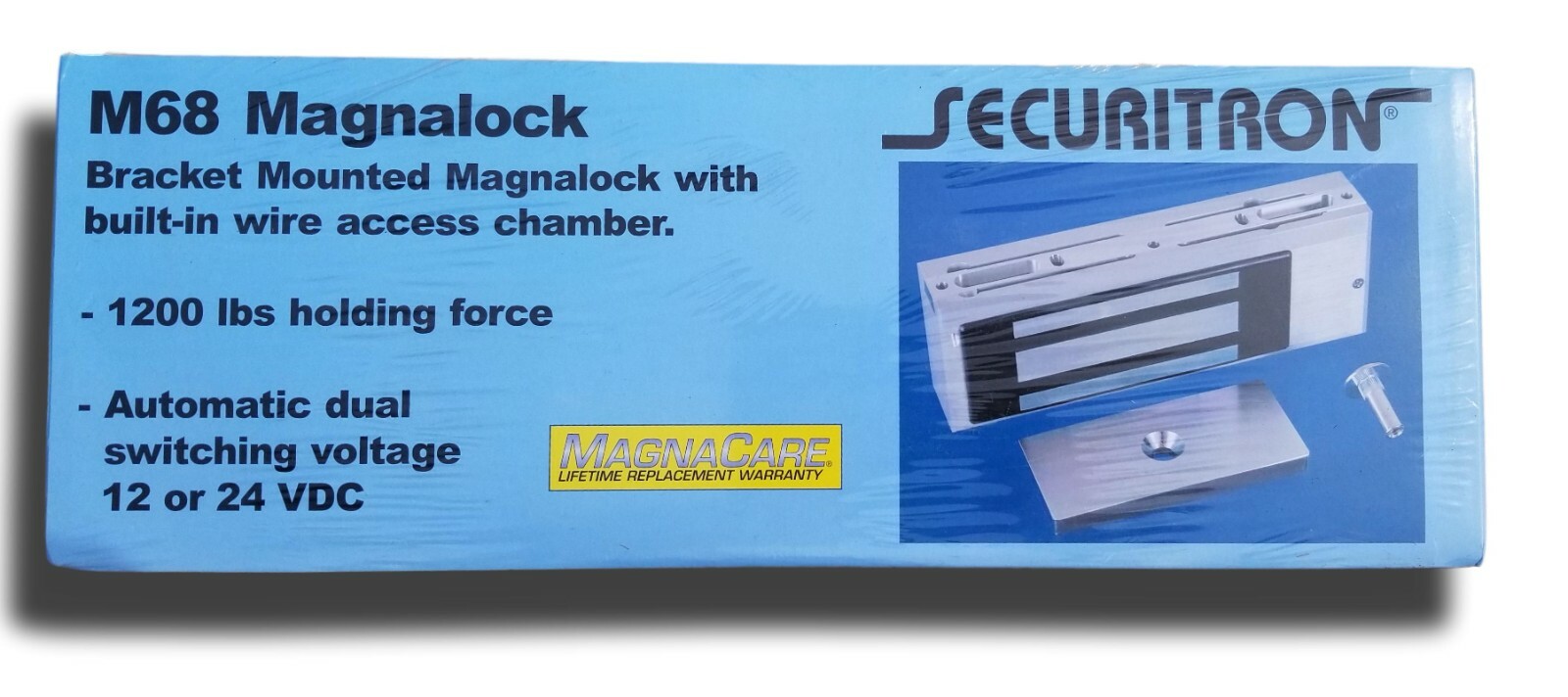 Securitron M68DLST Magnalock Dual Voltage 12 24 VDC 1200lb. New