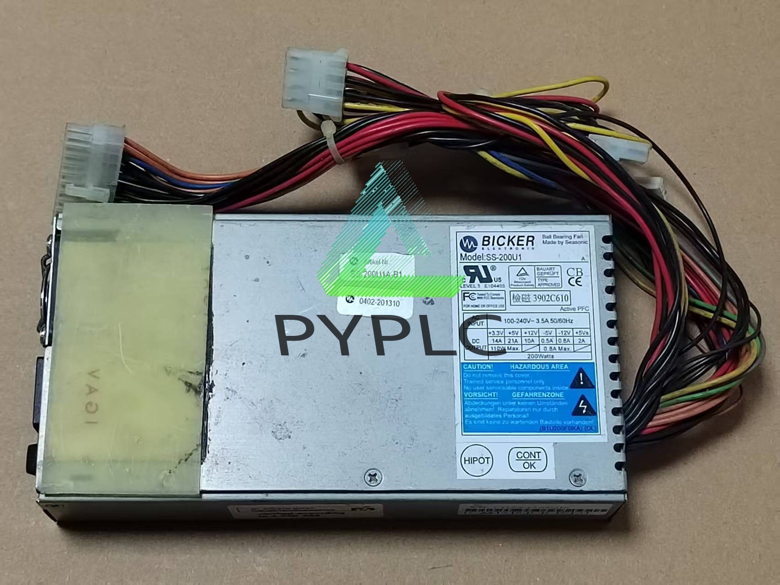 BICKER SS-200U1 industrial computer equipment power supply 1U power supply