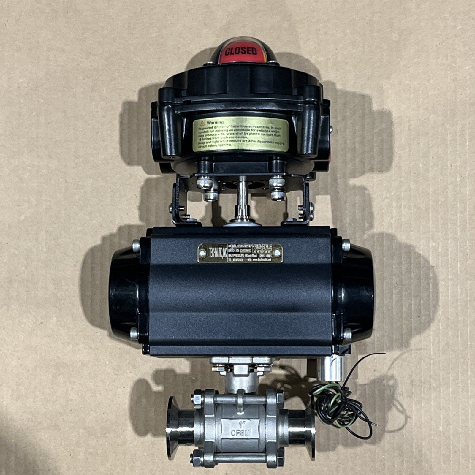 🔥Techmatic DFS075-SR11-M-P W/ ALS-400M2, 4M310-08, 1” CF8M, New Free Ship🇺🇸