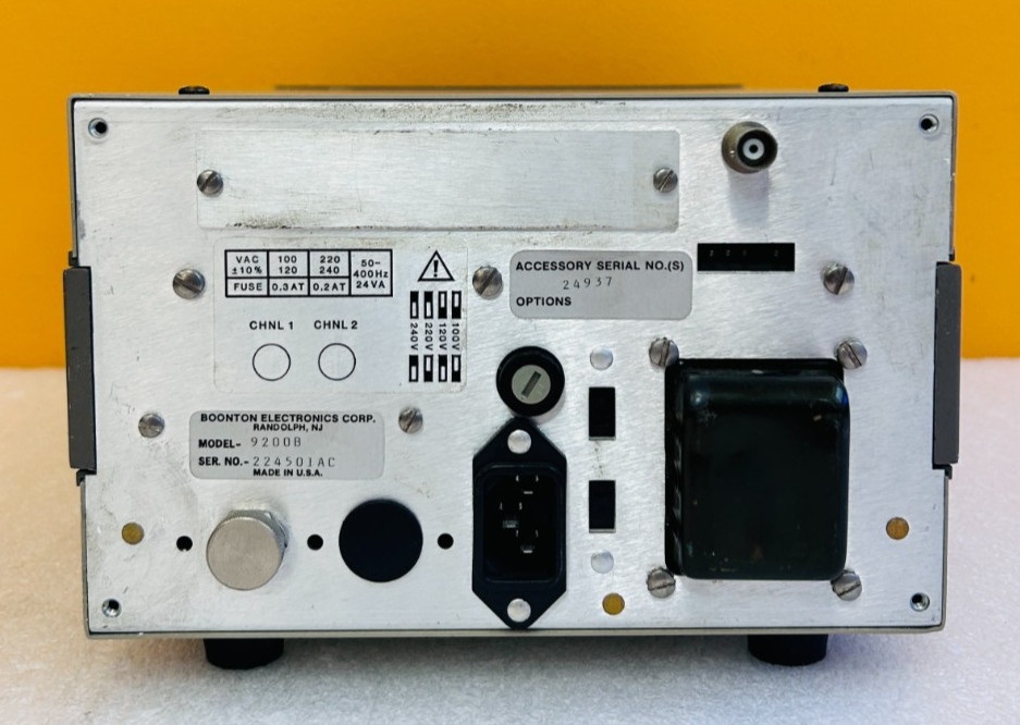 Boonton 9200B 10 kHz to 1.2 GHz, 200 uV to 3V in 8 Ranges, RF Voltmeter. Tested!