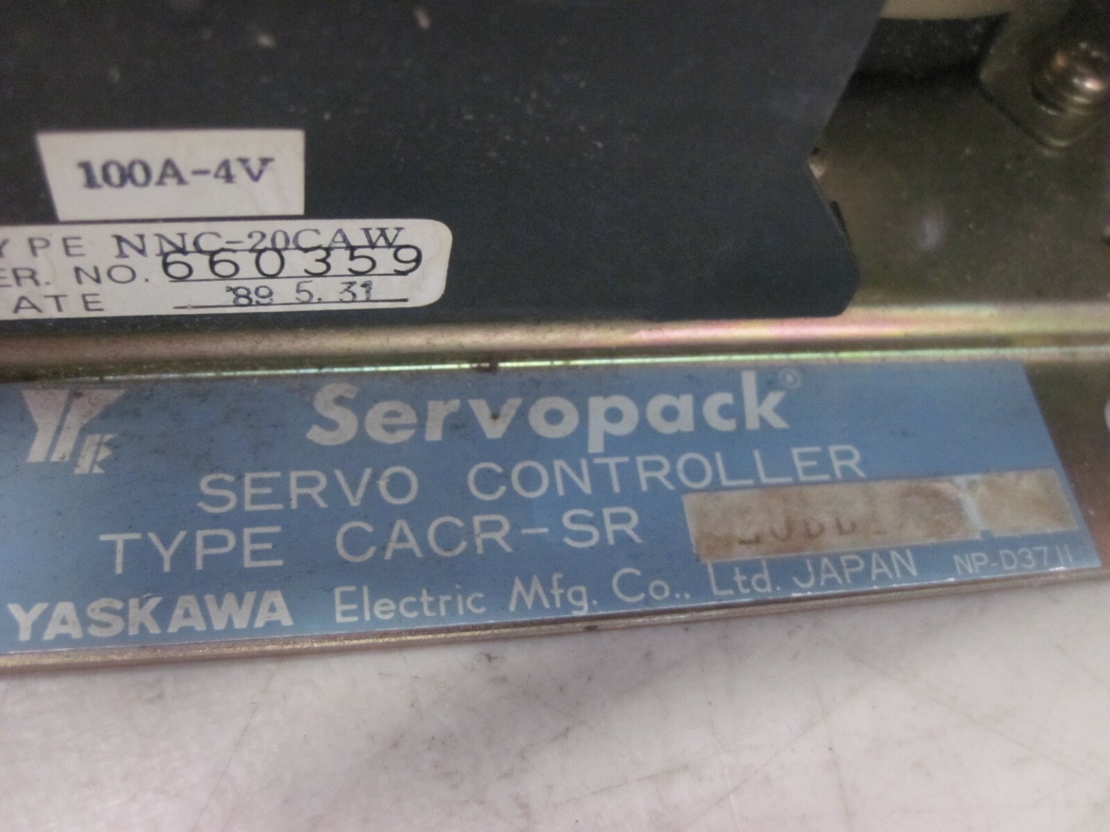 100% WARRANTY Yaskawa CACR-SR20BB1AF Servo Drive