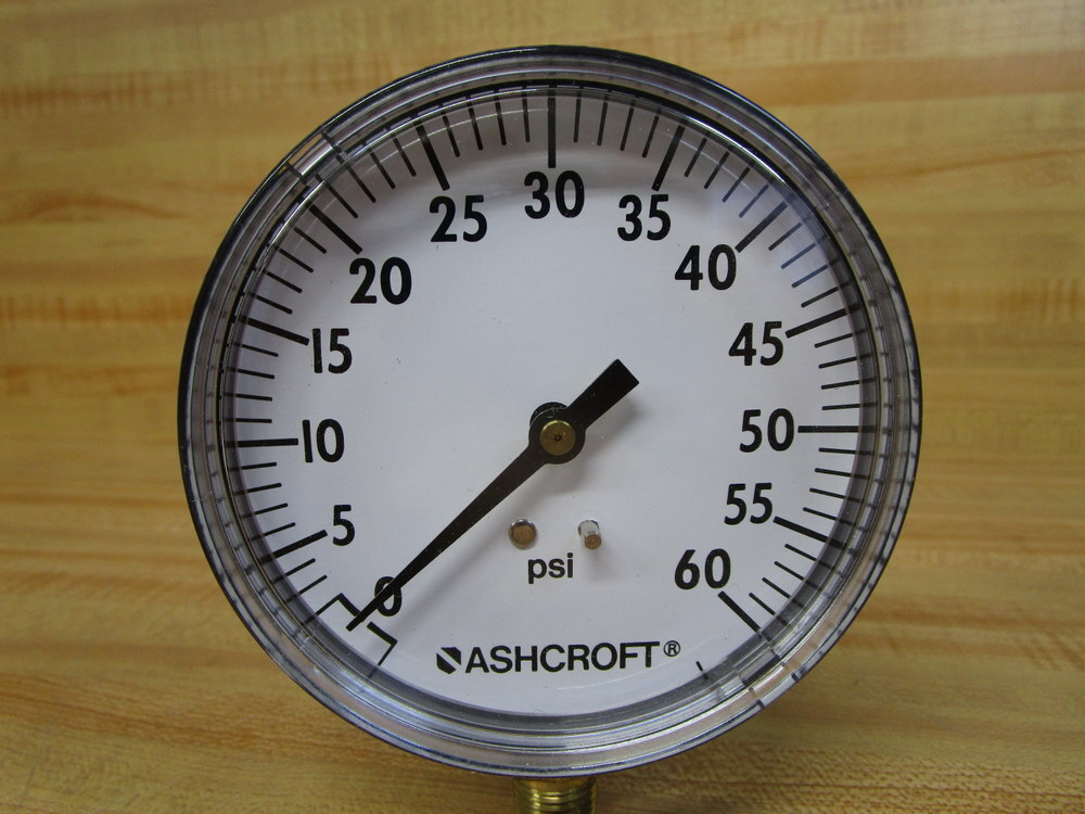 Ashcroft 35W1005PH 02L 60# Dresser Pressure Gauge 35W1005PH 02L