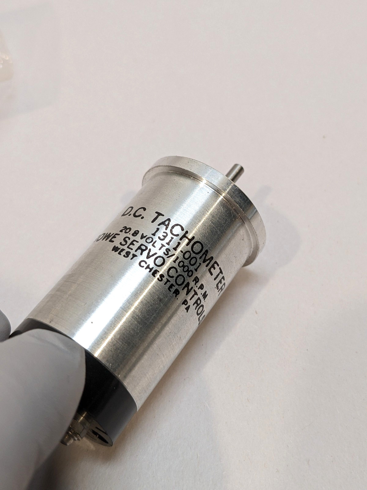 Harowe 1311-001 DC Tachometer Generator NOS 20.8V/1000 RPM West Chester PA