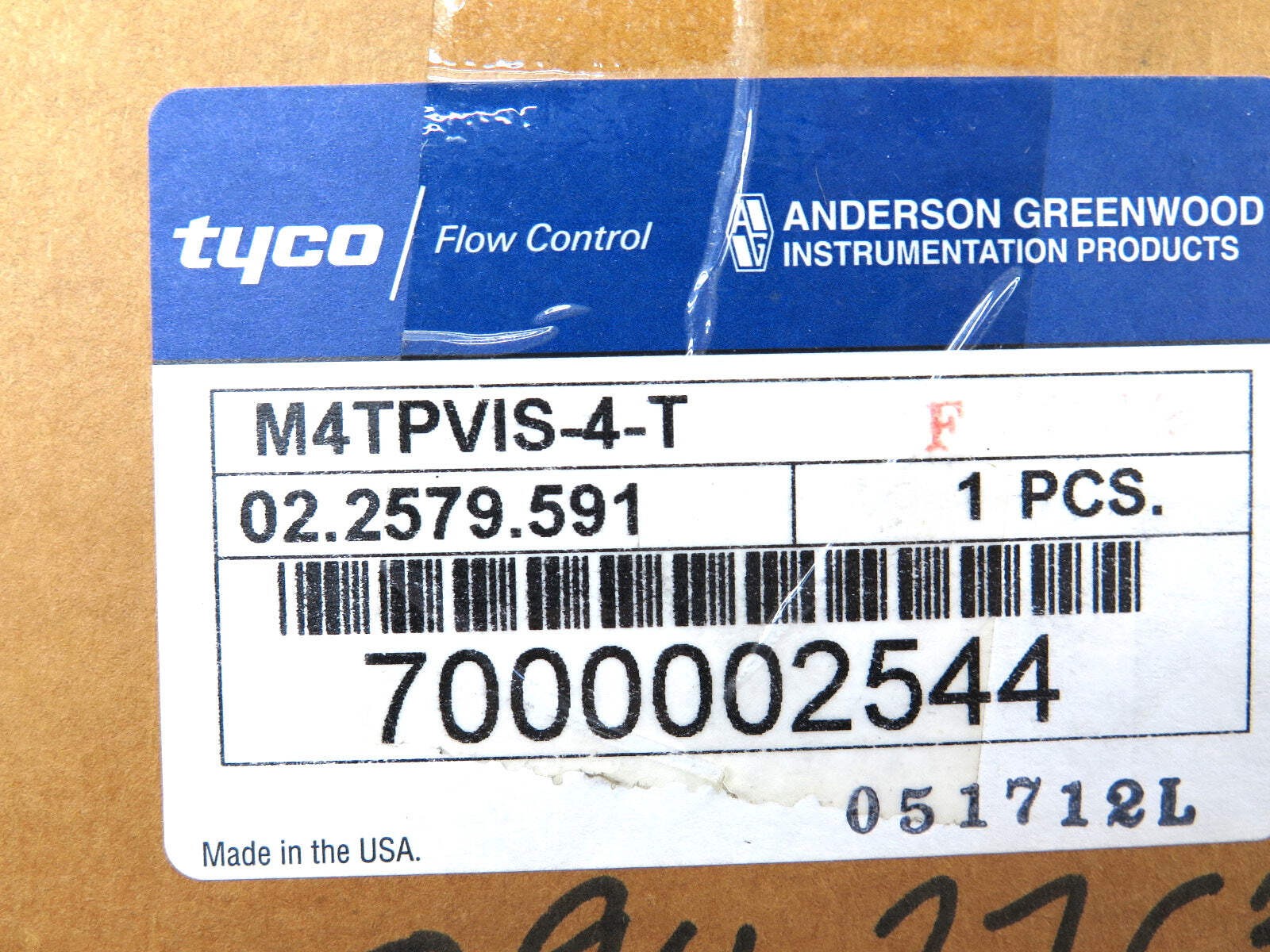 Anderson Greenwood M4TPVIS-4-T Differential Pressure Manifold Valve