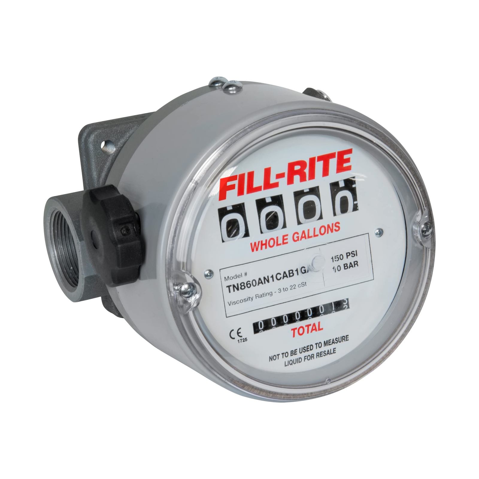 FILL-RITE TN860AN1CAB2GAC Flowmeter 150 PSI 1-1/2 in Mechanical Flow Meter New