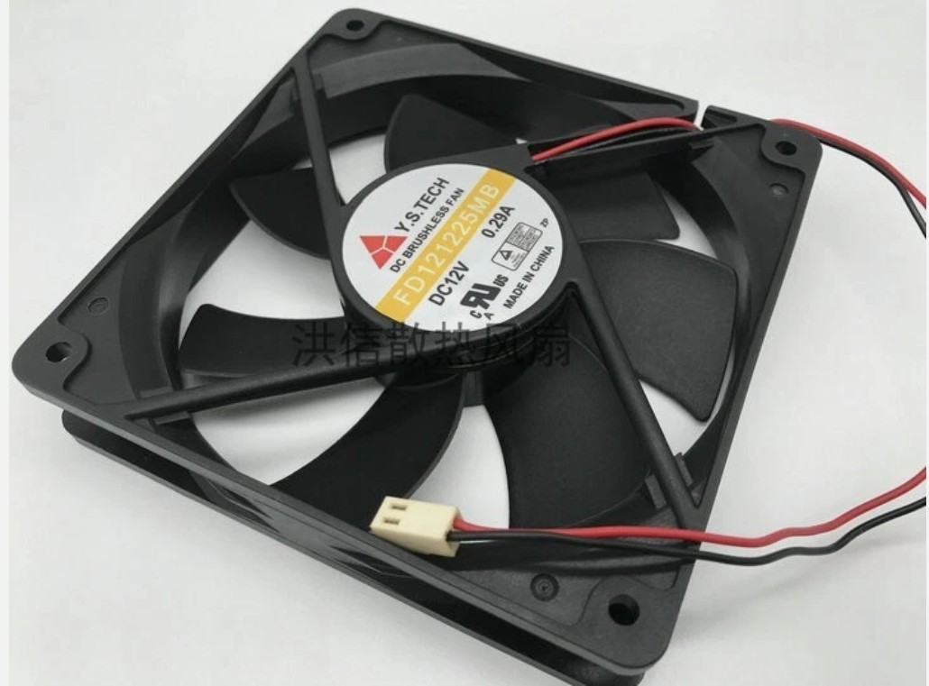 1 PCS Y.S.TECH FD121225MB DC12V 0.29A 12025 120*25MM 12cm 2-wire cooling fan