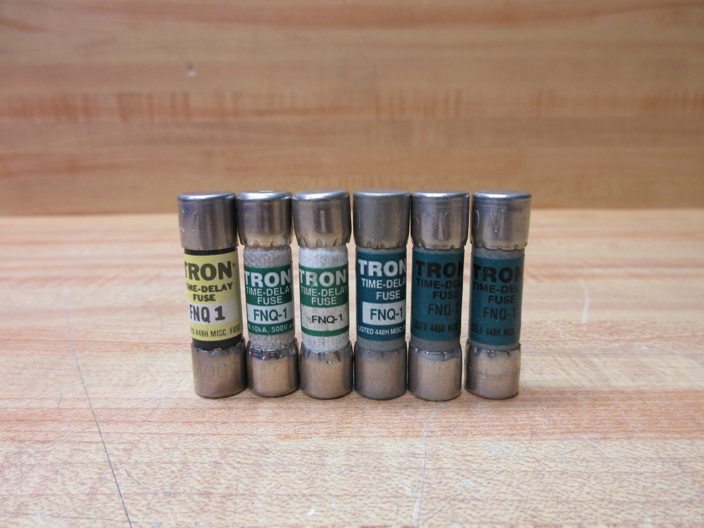 Buss FNQ-1 Bussmann Fuse Cross Ref 4XC48 (Pack of 6)