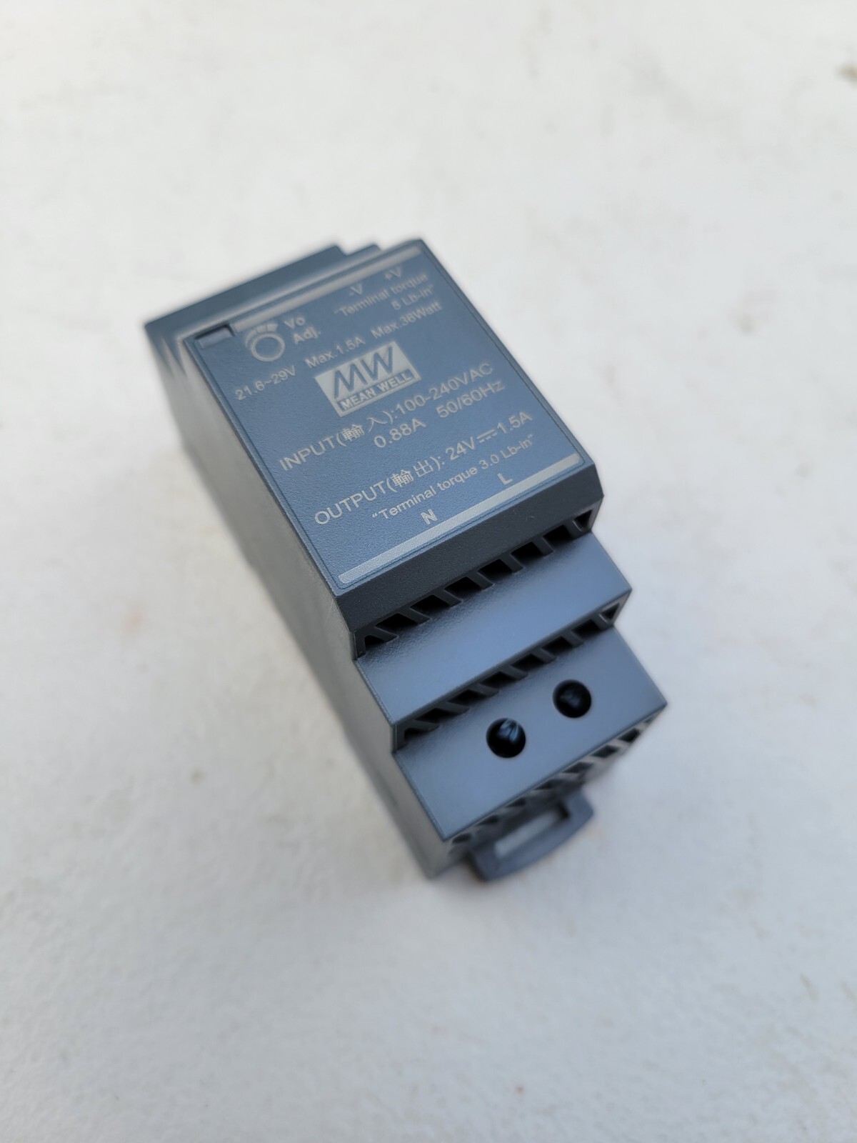 Mean Well HDR-30-24 AC/DC Power Supply – 1 Output – 24V@1.5A – 36W , c3