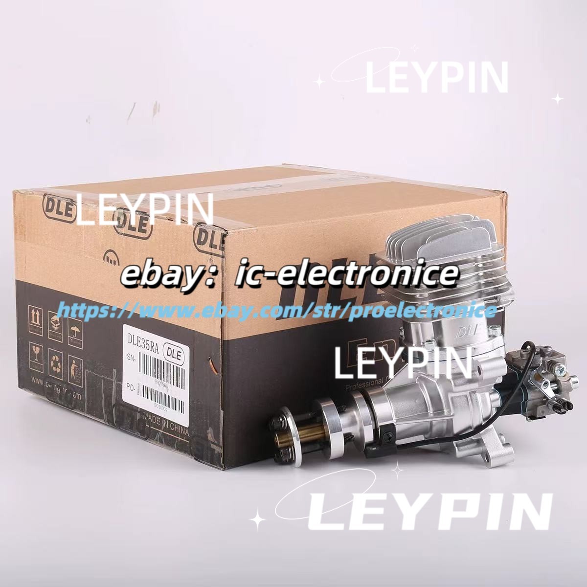 1pcs DLE35RA Engine W/Electronic Igniton &Muffler For 30CC 35CC RC Plane&ic