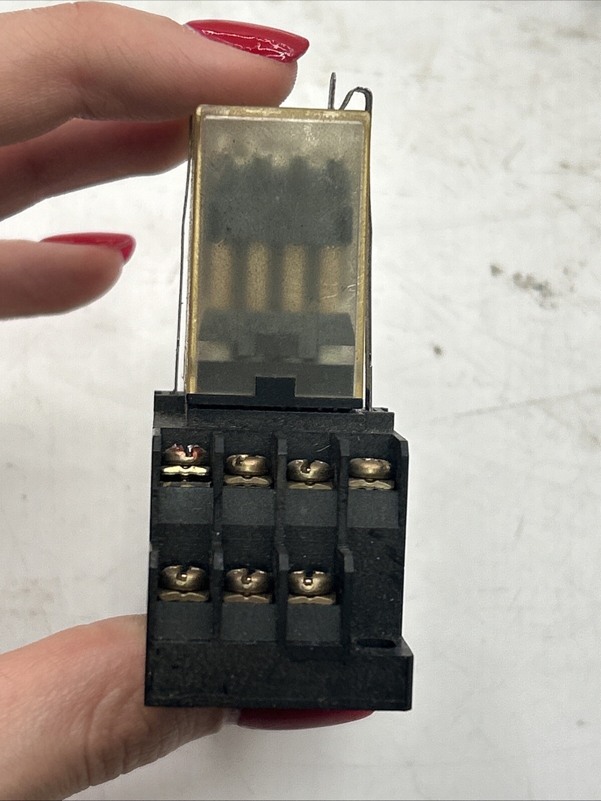 Lot Of 7 Omron MY4N-D2 24VDC Relay w/ Base Socket Max 5A 250V 1029YT See Pics